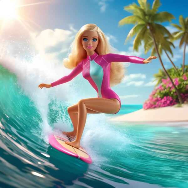 Barbie set 'Surf the waves'